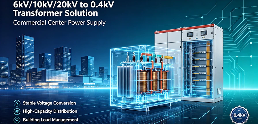 6&nbsp;kV/10&nbsp;kV/20&nbsp;kV &agrave; Solution de transformateur 0,4&nbsp;kV pour les projets de centres commerciaux